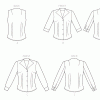 B6842 Misses' Fold-Back Collar Shirts - Image 3