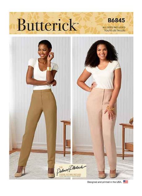 B6845A Misses' & Women's Tapered Pants