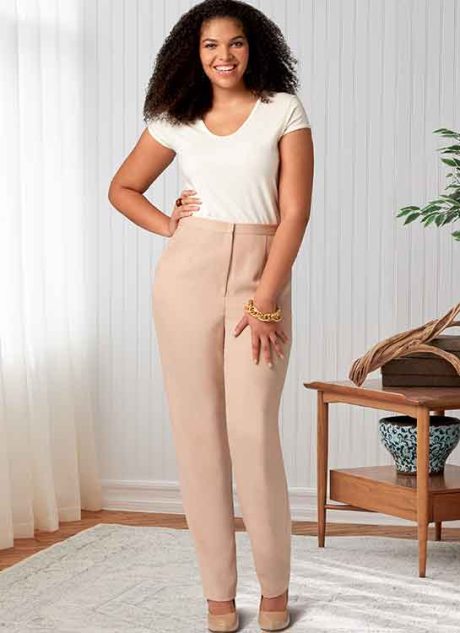 B6845A Misses' & Women's Tapered Pants