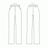 B6845A Misses' & Women's Tapered Pants