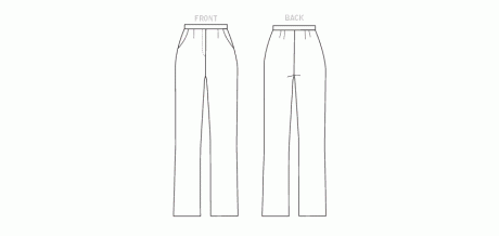 B6845A Misses' & Women's Tapered Pants