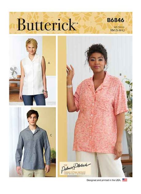 B6846 Unisex Button-Down Shirts