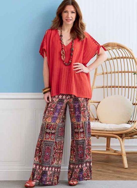 B6853 Misses' V-Neck Pullover Tunic & Dresses