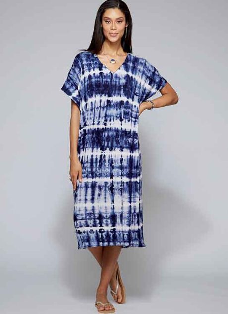 B6853 Misses' V-Neck Pullover Tunic & Dresses