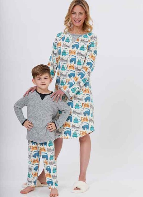 B6867A Misses', Men's, Children's, Boys', Girls' Top, Tunic and Pants