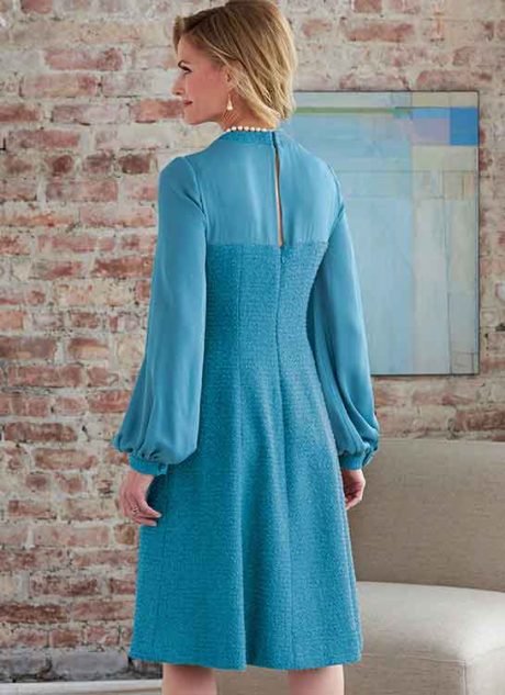 B6868 Misses' and Women's Coat and Dress