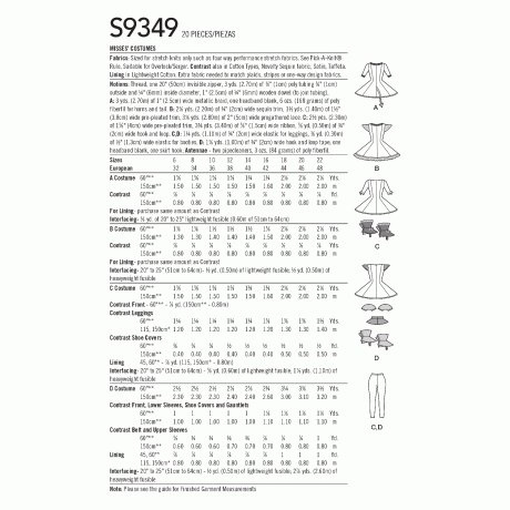 Simplicity Sewing Pattern S9349 Misses' Costumes