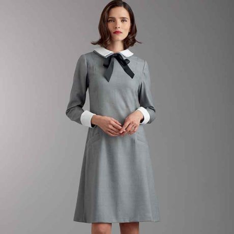 Simplicity Sewing Pattern S9371 Misses' and Women's Dress with Collar, Cuff and Sleeve Variations - Image 4