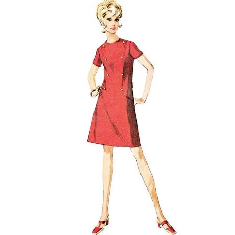 Simplicity Sewing Pattern S9371 Misses' and Women's Dress with Collar, Cuff and Sleeve Variations - Image 5
