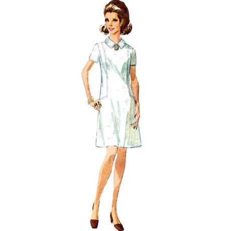 Simplicity Sewing Pattern S9371 Misses' and Women's Dress with Collar, Cuff and Sleeve Variations - Image 6