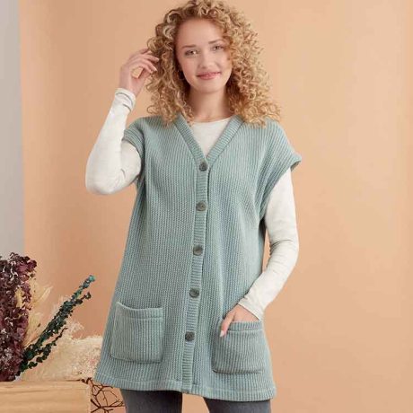 Simplicity Sewing Pattern S9374 Misses' Knit Vests