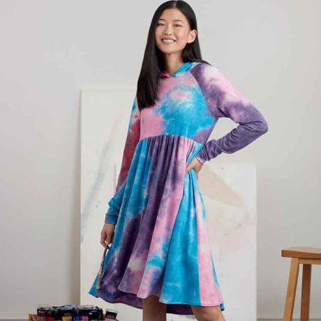 Simplicity Sewing Pattern S9380 Misses' Sweatshirt Dresses