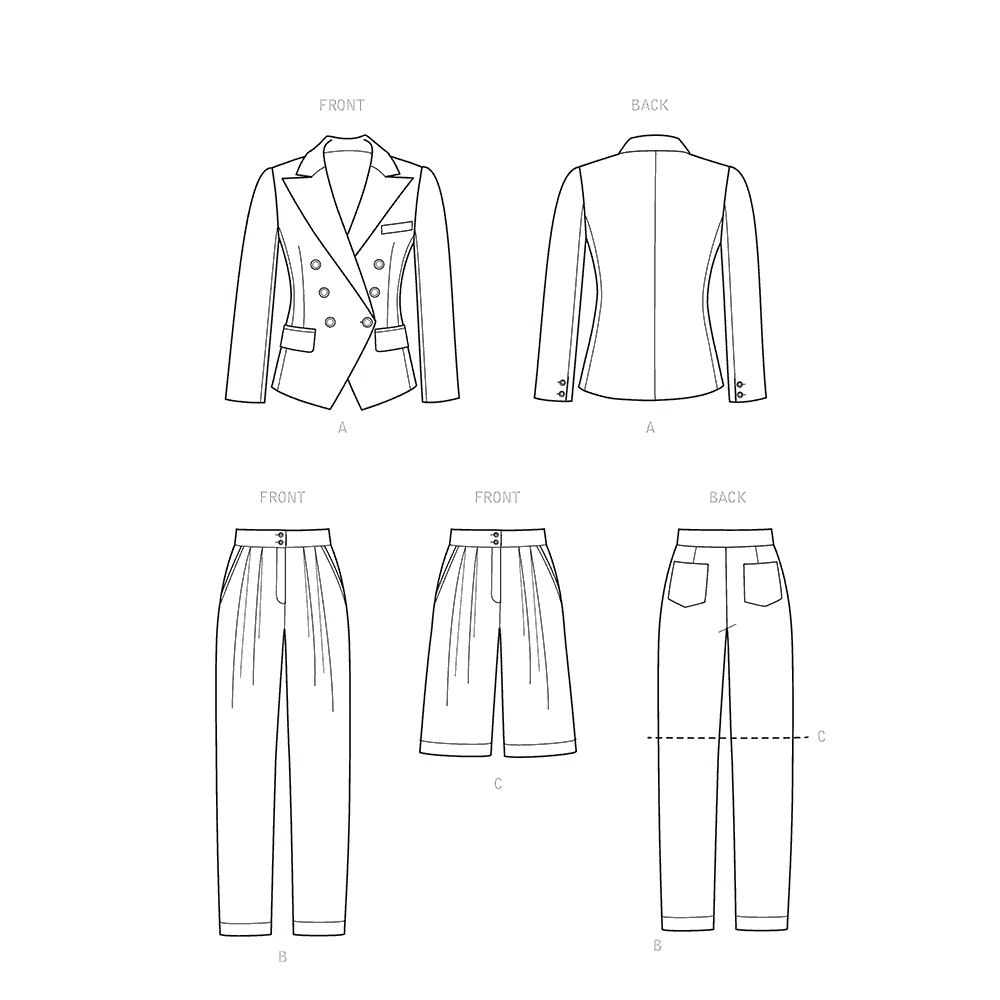 Simplicity Sewing Pattern S9381 Misses' and Women's Lined Jacket, Pants ...