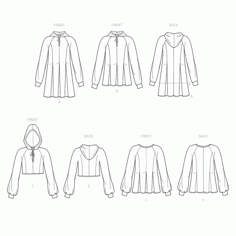 Simplicity Sewing Pattern S9384 Misses' Sweatshirts