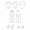 Simplicity Sewing Pattern S9387 Unisex Knit Scrub Tops, Pants, Cap and Mask