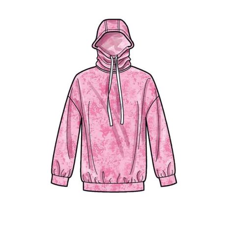 Simplicity Sewing Pattern S9394 Boys' and Girls' Oversized Knit Hoodies, Pants and Tops