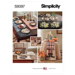 Simplicity Sewing Pattern S9397 Autumn Table Accessories