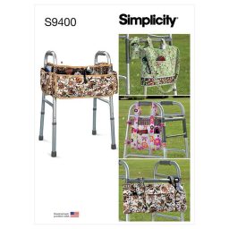 Simplicity Sewing Pattern S9400 Walker Accessories, Bag and Organizer