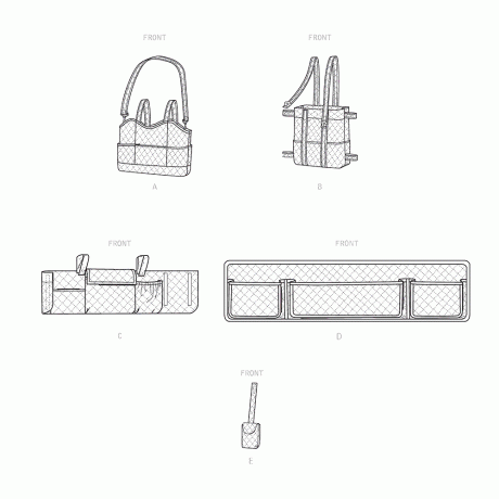 Simplicity Sewing Pattern S9400 Walker Accessories, Bag and Organizer