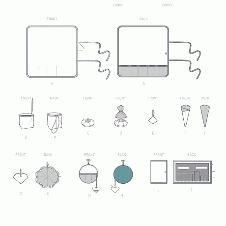 Simplicity Sewing Pattern S9404 Sewing Room Accessories