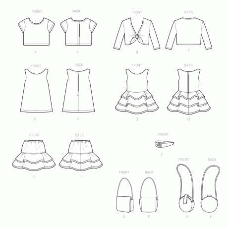 Simplicity Sewing Pattern S9422 18" Doll Clothes