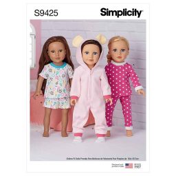 Simplicity Sewing Pattern S9425 18" Doll Clothes