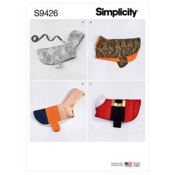 Simplicity Sewing Pattern S9426 Quilted Dog Coats