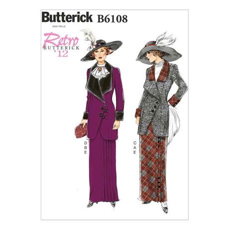 B6108 Misses' Jacket, Bib and Skirt