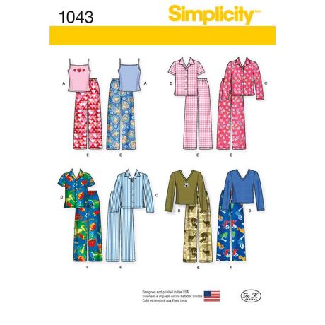 S1043 Child's, Girls' and Boys' Separates