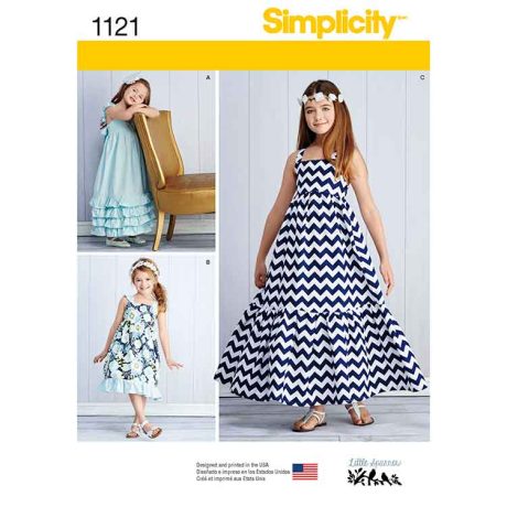 S1121 Child's and Girls' Pullover Dresses