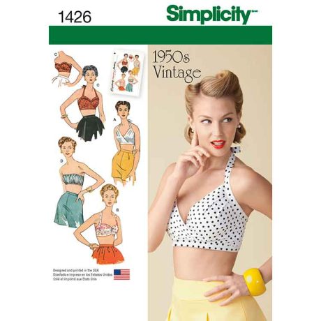 S1426 Women's Vintage 1950's Bra Tops
