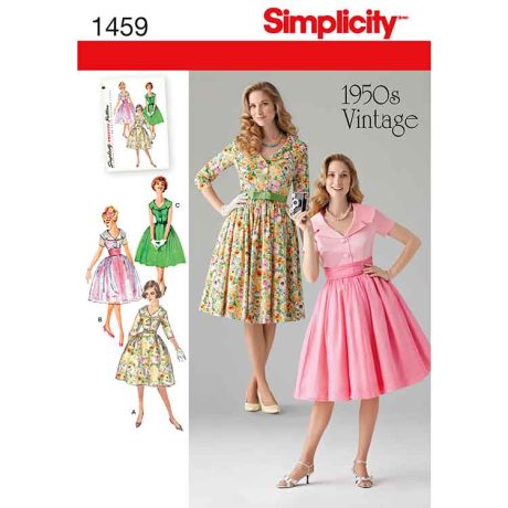 S1459 Women's and Petite 1950's Vintage Dress