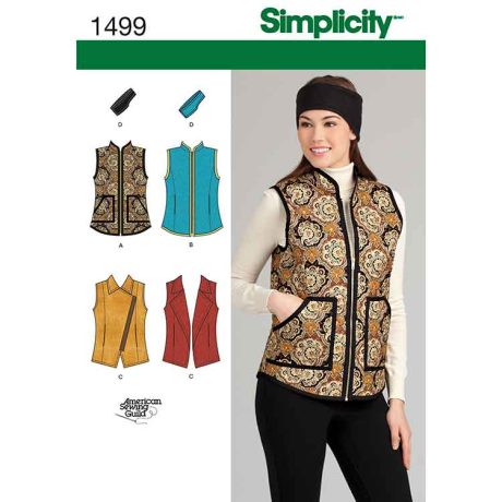 S1499 Women's Vest and Headband in Three Sizes