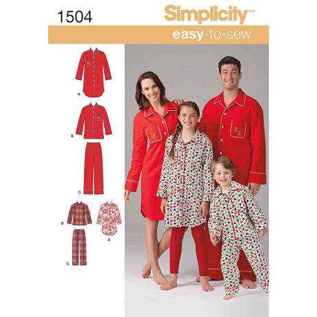 S1504A Child's, Teens' and Adults' Loungewear