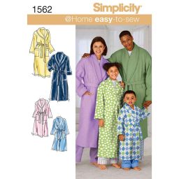 S1562A Child's, Teens' and Adults' Robe and Belt