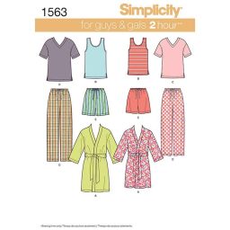 S1563A Women's Men's and Teens' Sleepwear