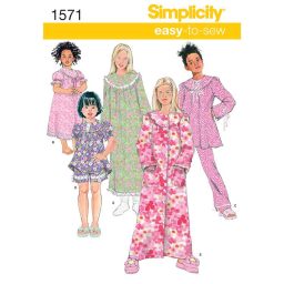 S1571 Child's and Girl's Loungewear Separates