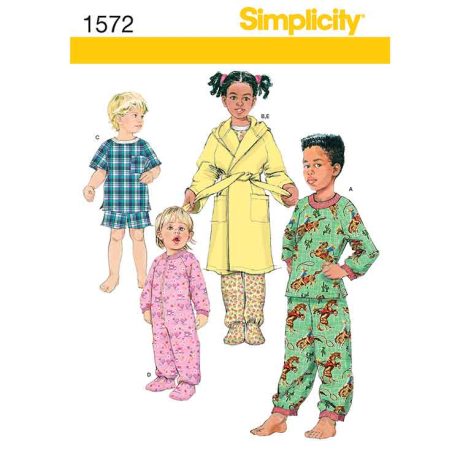 S1572 Toddlers' and Child's Sleepwear and Robe
