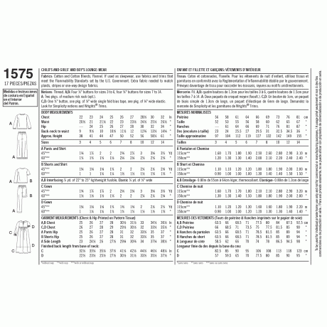S1575 Child's, Girl's and Boy's Loungewear