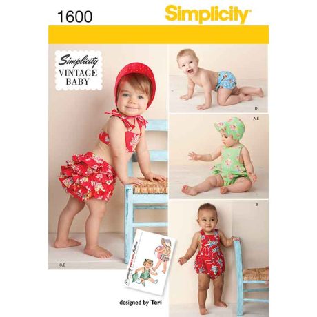 S1600A Babies' Vintage Romper Set