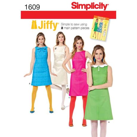 S1609 Women's Jiffy 1960's Vintage Dress
