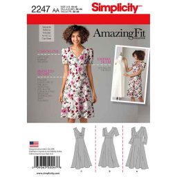 S2247 Women's & Plus Size Amazing Fit Dresses