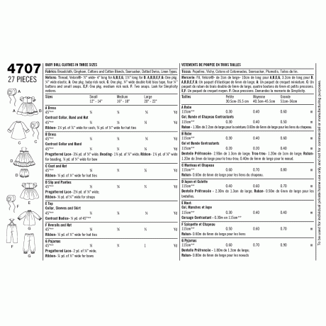 S4707A Doll Clothes