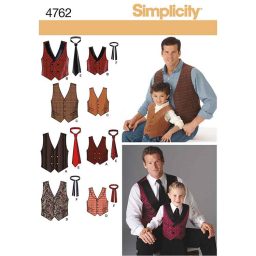 S4762A Boys and Men Vests and Ties