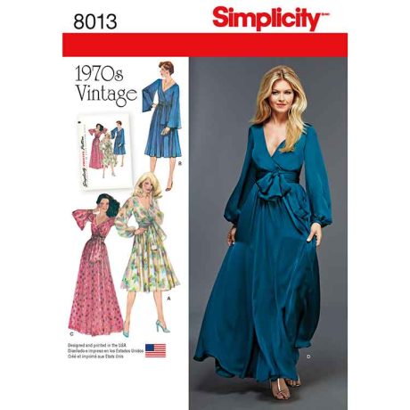 S8013 Women's Vintage 1970's Dresses'