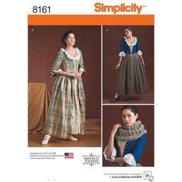 S8161 Simplicity Pattern 8161 Women's 18th Century Costumes