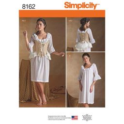 S8162 8162 Simplicity Misses Corset Costume