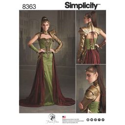 S8363 Simplicity Pattern 8363 Women's Fantasy Ranger Costume