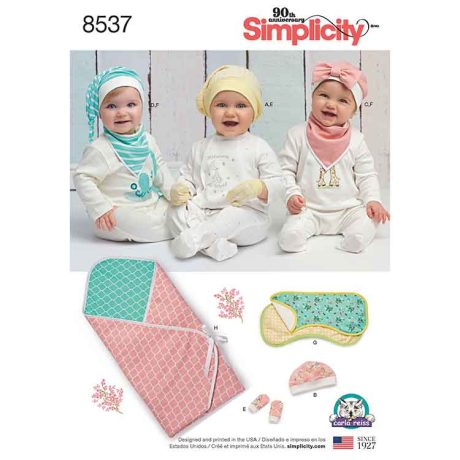 S8537_OS Simplicity Pattern 8537 Baby Accessories