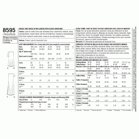 S8595A Women’s Knit Dresses - Image 2